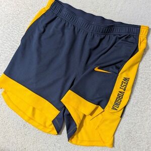 Nike Shorts Mens Med Blue Gold West Virginia Mountaineers 30/6 Athletic
